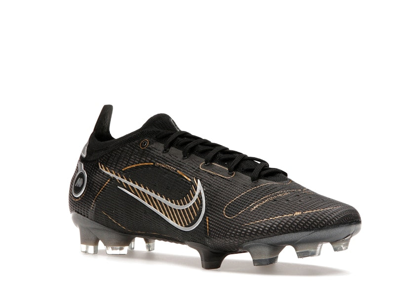 Nike Mercurial Vapor 14 Elite FG Black Metallic Silver Cave Stone Metallic Gold