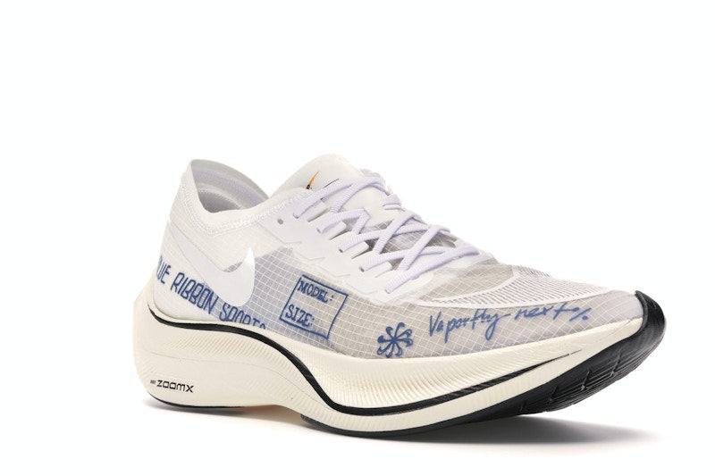 Nike ZoomX Vaporfly Next% Blue Ribbon Sports White