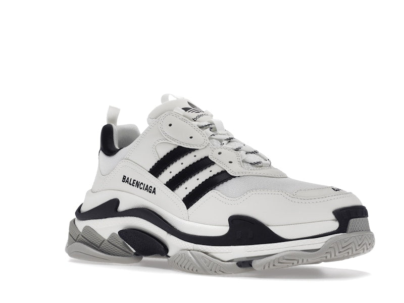 Balenciaga x adidas Triple S White Black