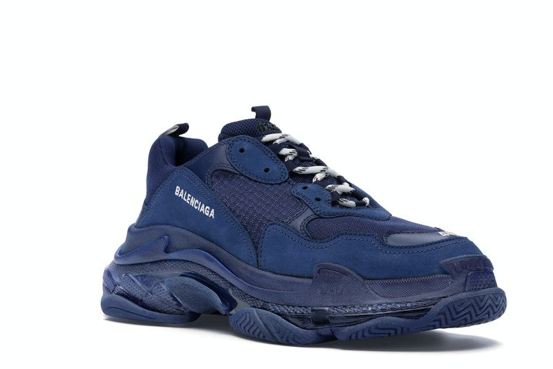 Balenciaga Triple S Clear Sole Navy