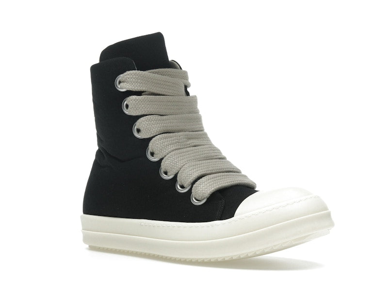 Rick Owens DRKSHDW Hollywood Jumbo Lace Puffer High Top Black Milk
