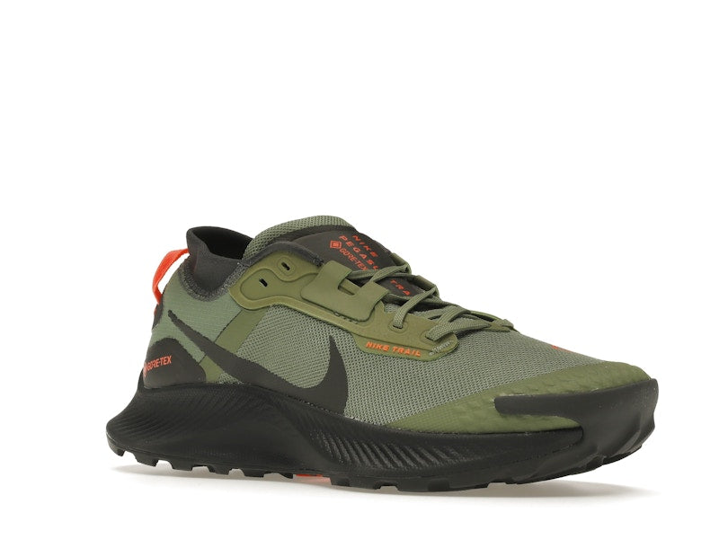 Nike Pegasus Trail 3 Gore-Tex Oil Green Iron Grey Total Orange
