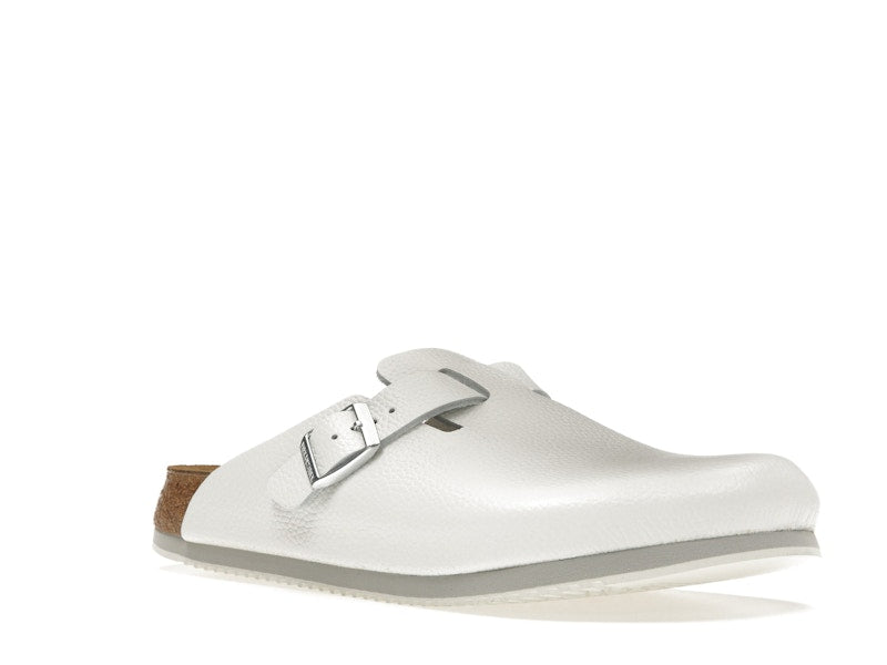 Birkenstock Boston Super Grip Leather White