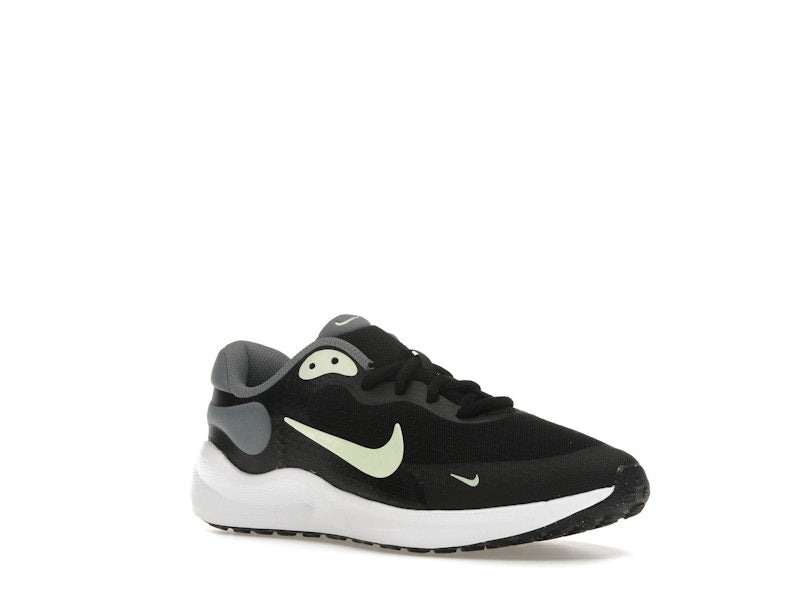 Nike Revolution 7 Black Smoke Grey White Barely Volt (GS)
