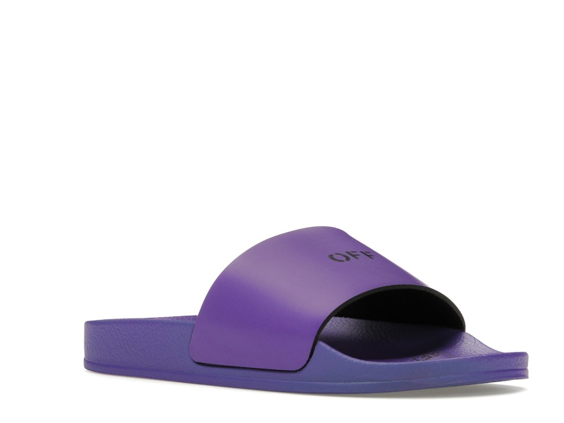 OFF-WHITE Off Stamp Slide Dark Violet Black (Women's)