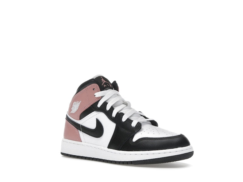 Jordan 1 Mid White Rust Pink Black (GS)
