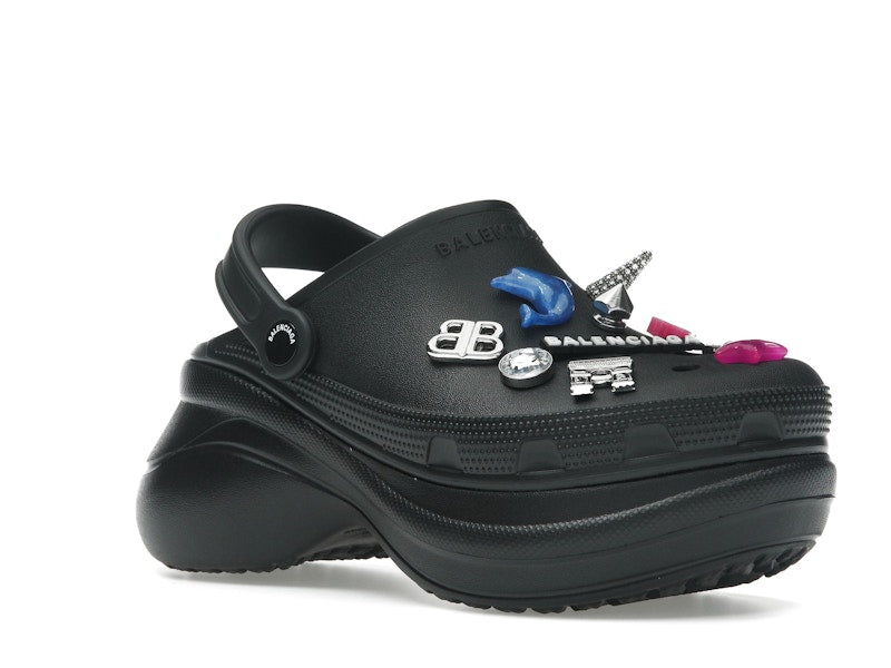 Balenciaga x Crocs Mule Black Multicolor Jibbitz (Women's)
