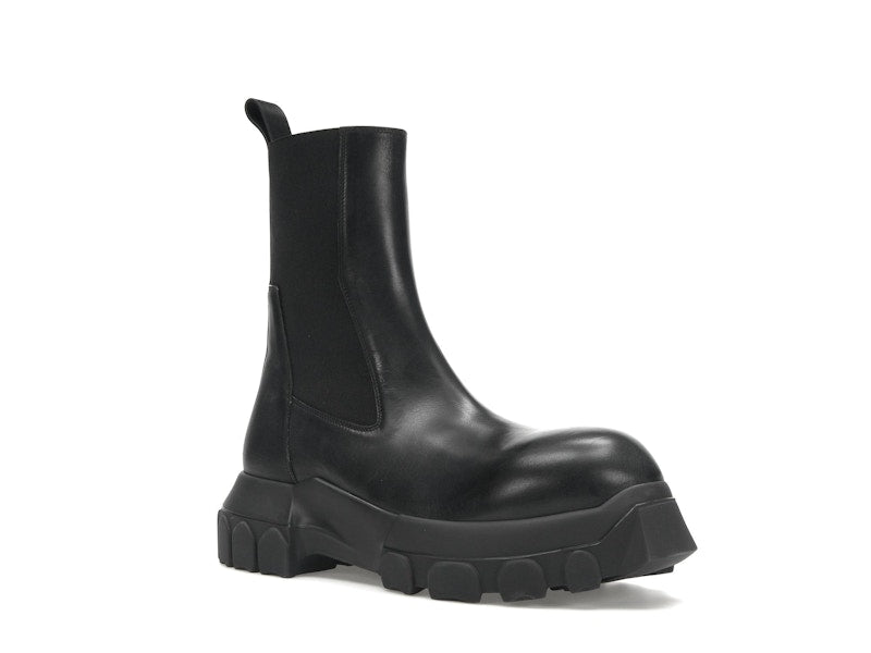 Rick Owens Lido Beatle Bozo Tractor Boots Black