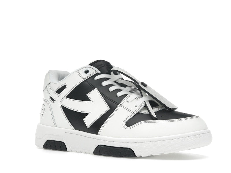 OFF-WHITE Out Of Office OOO Low Tops Black White