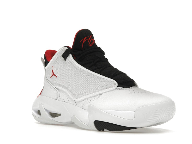 Jordan Max Aura 4 White Black University Red