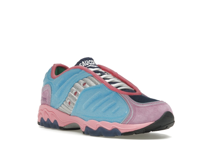 Saucony Matrix Jae Tips No Shoes In The House Blue Pink