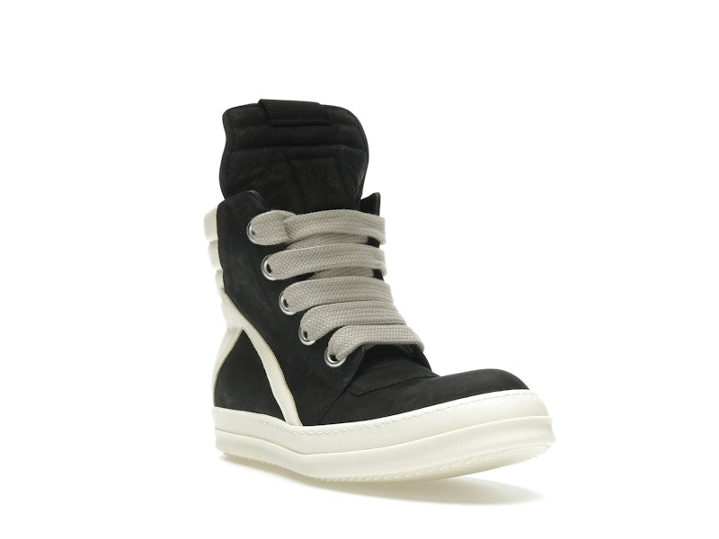 Rick Owens Geobasket Jumbo Lace High Black Milk (Women's)