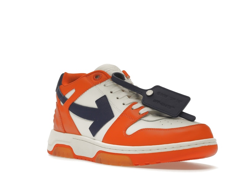OFF-WHITE Out Of Office OOO Low Tops White Orange Blue