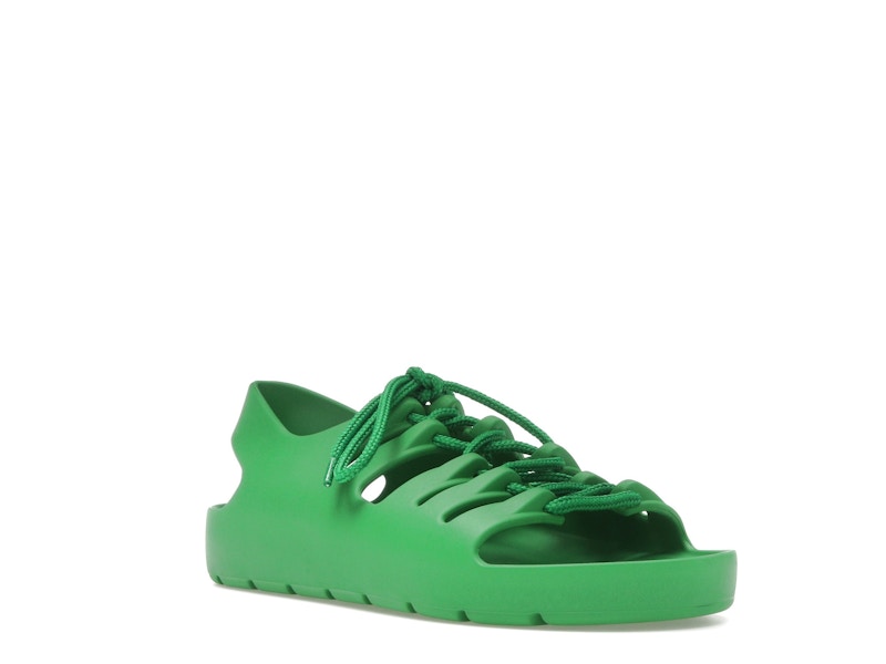 Bottega Veneta Jelly Lace Up Sandal Green (Women's)