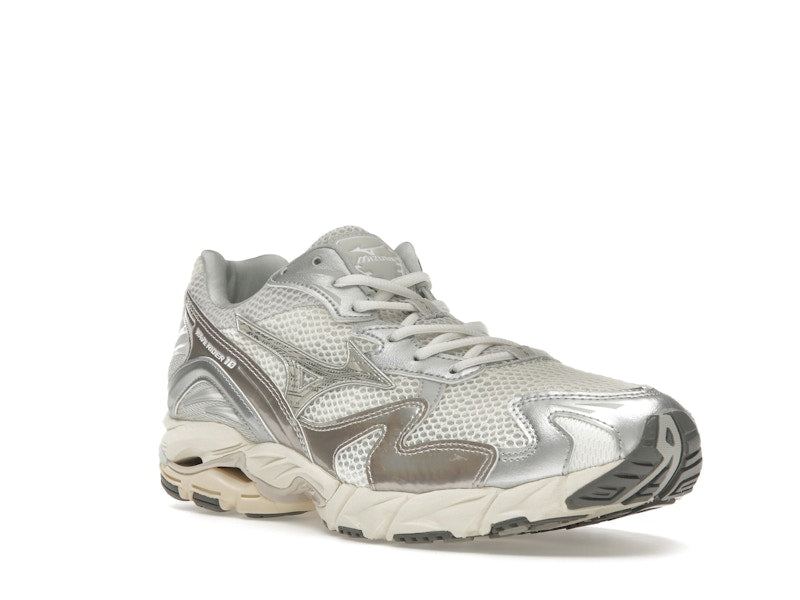 Mizuno Wave Rider 10 Metallic Snow White