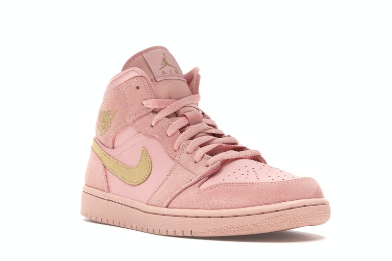 Jordan 1 Mid Coral Gold