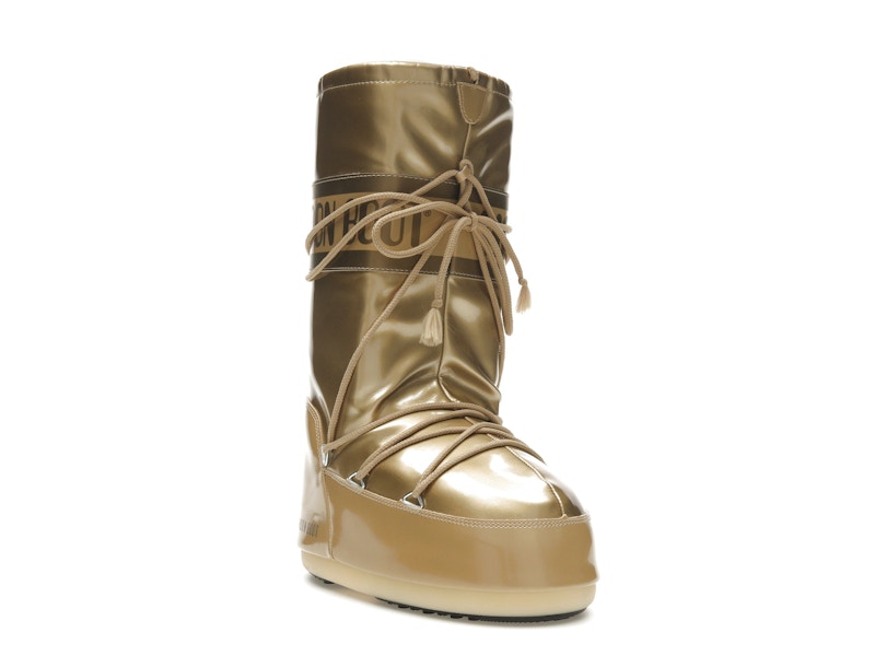 Moon Boot Icon Vinile Boot Metallic Gold