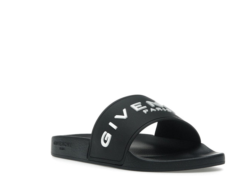 Givenchy Paris Slide Sandals Black