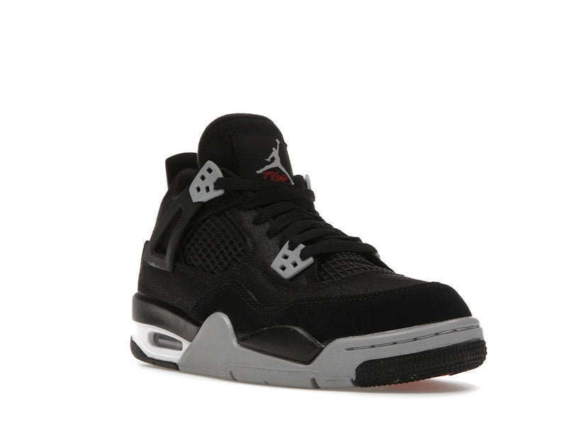 Jordan 4 Retro Black Canvas (GS)