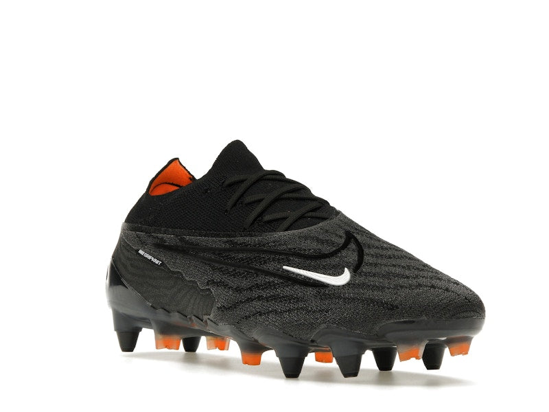 Nike Gripknit Phantom GX Elite SG-Pro Anti-Clog Traction Black Dark Smoke Grey Total Orange