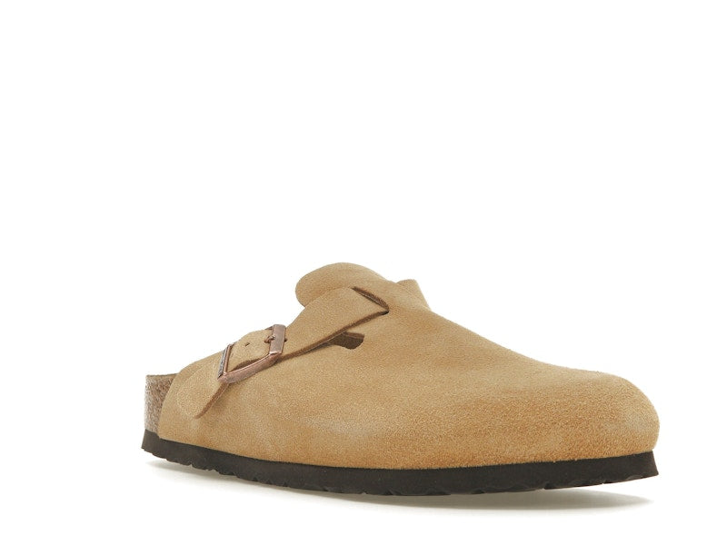 Birkenstock Boston Suede Latte Cream