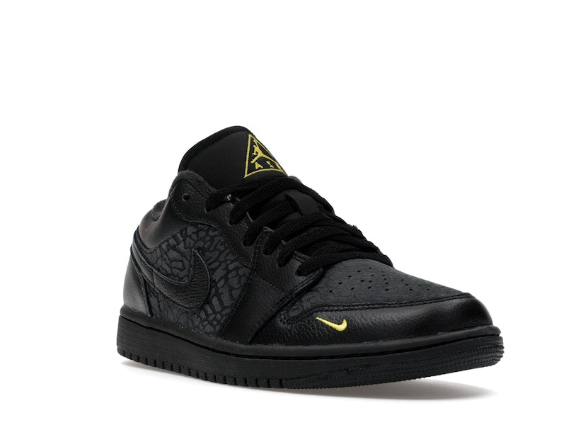 Jordan 1 Low Black Elephant Print