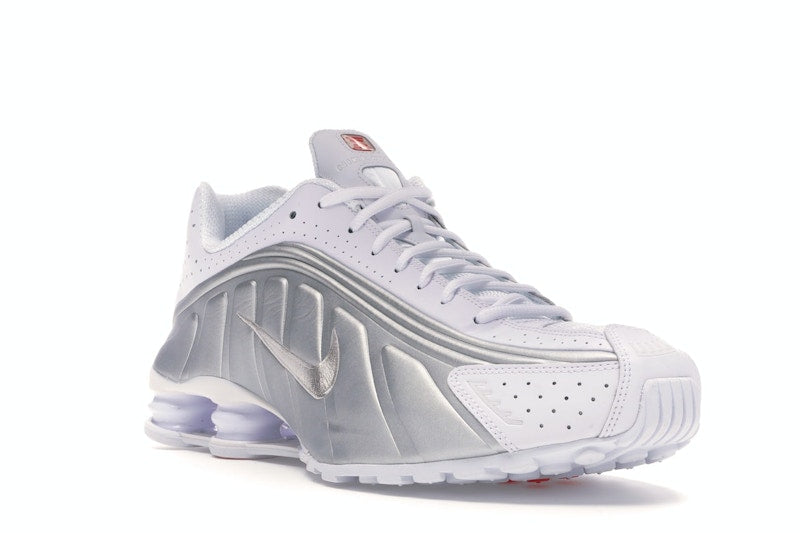 Nike Shox R4 White Metallic Silver