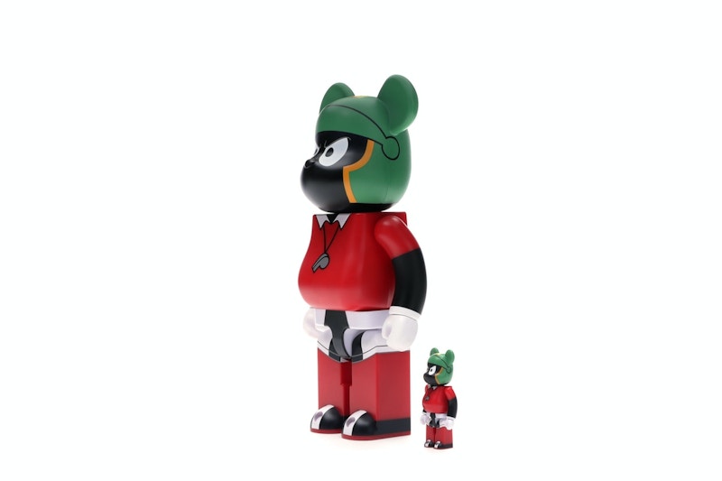 Bearbrick Marvin The Martian 100% & 400% Set Black/Red