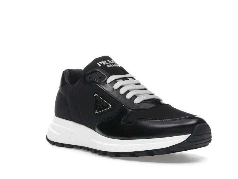 Prada PRAX 01 Sneakers Re-Nylon Brushed Leather Black White