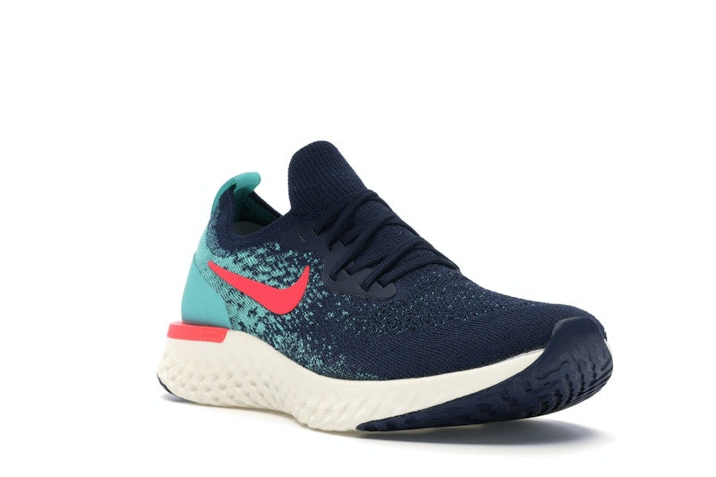 Nike Epic React Flyknit College Navy Hyper Jade