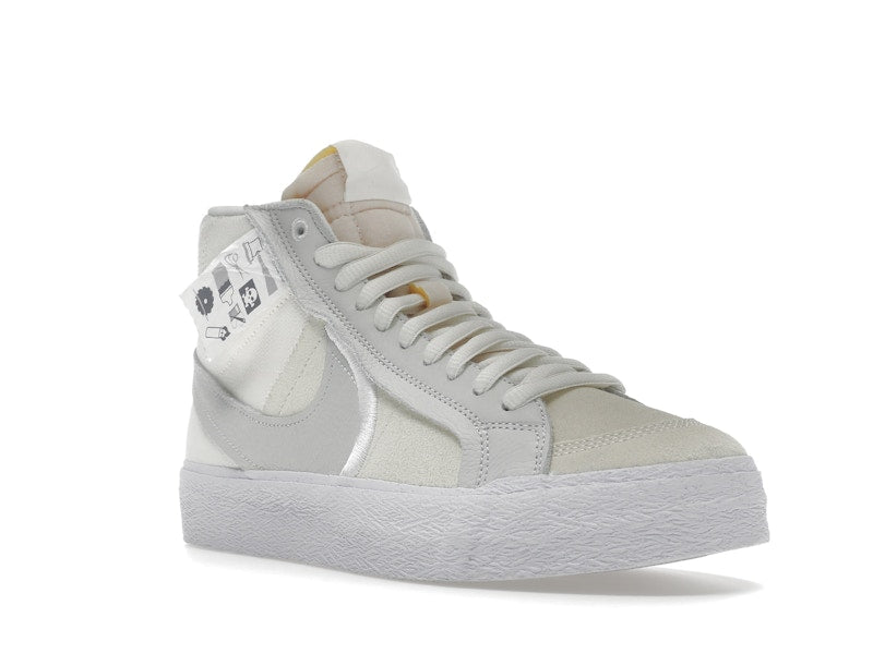 Nike SB Blazer Mid Warning Label Summit White