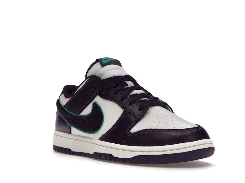 Nike Dunk Low Chenille Swoosh Sail Grand Purple