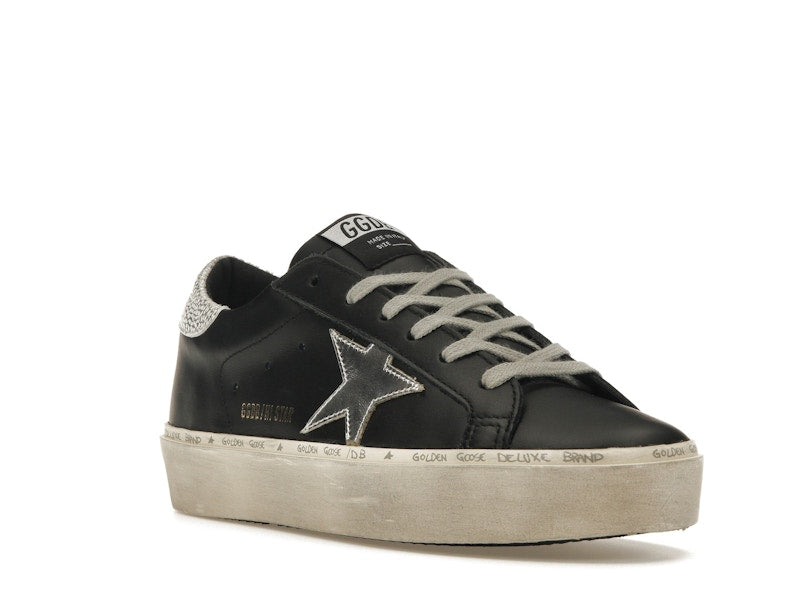Golden Goose Hi-Star Black Silver (Women's)