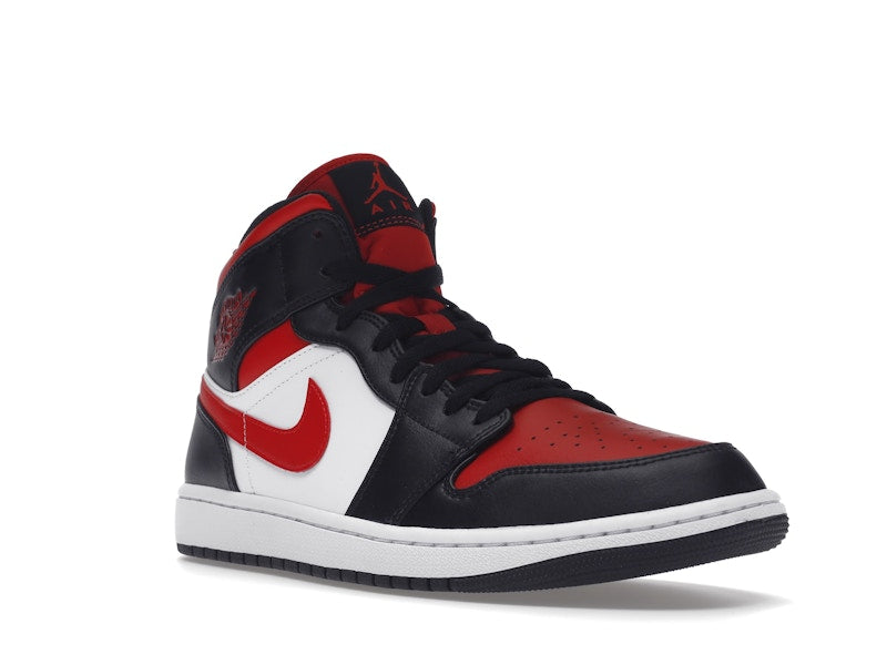 Jordan 1 Mid White Black Red (2022)