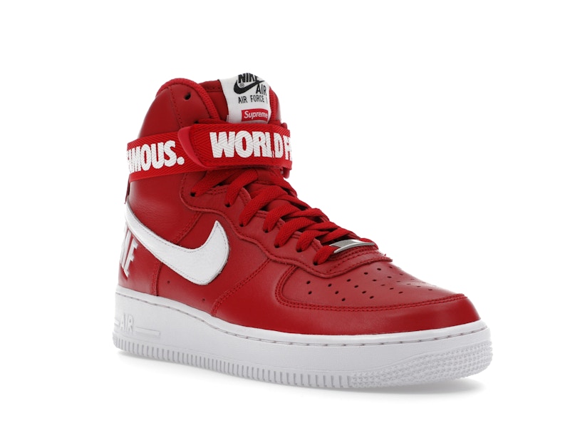 Nike Air Force 1 High Supreme World Famous Red