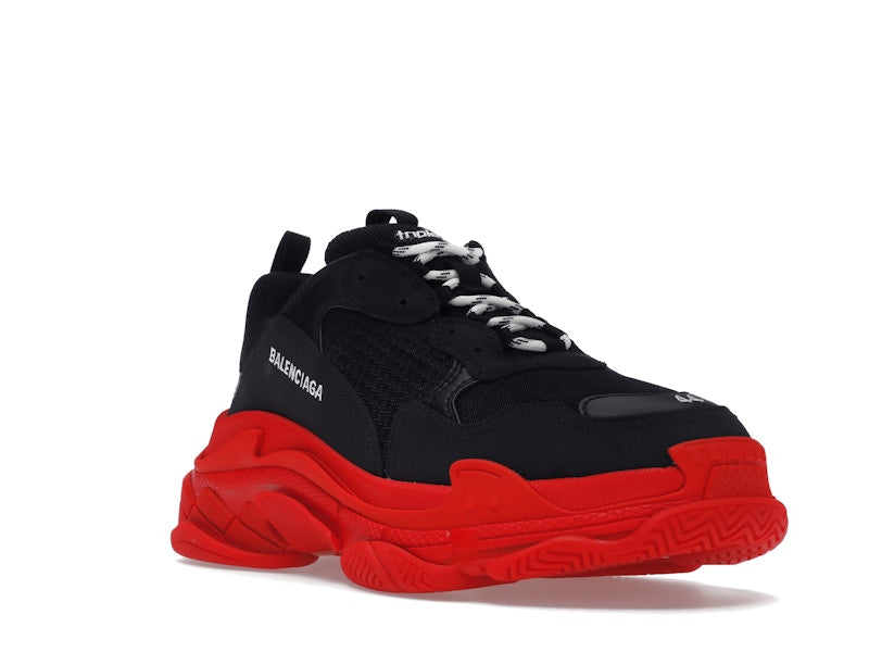 Balenciaga Triple S Black Red Sole