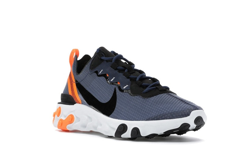 Nike React Element 55 SE Midnight Navy Total Orange