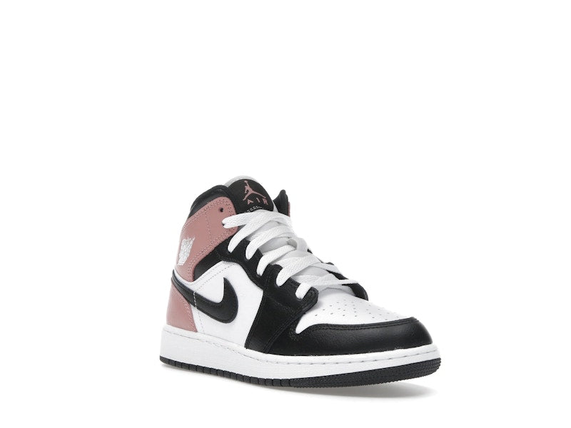 Jordan 1 Mid White Rust Pink Black (GS)