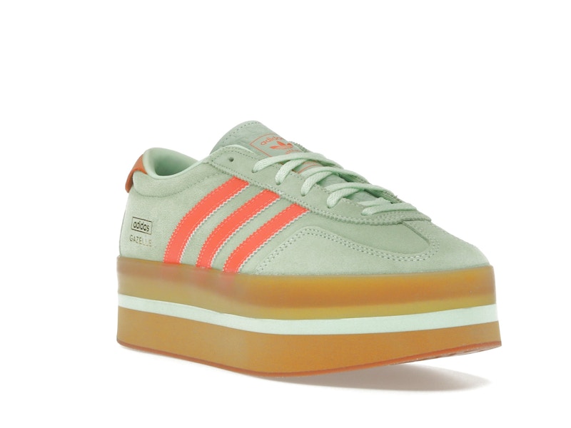 adidas Gazelle Stack Semi Green Spark Solar Orange Gum (Women's)