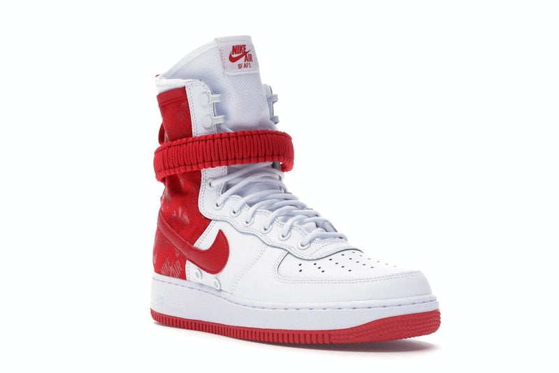 Nike SF Air Force 1 High White University Red