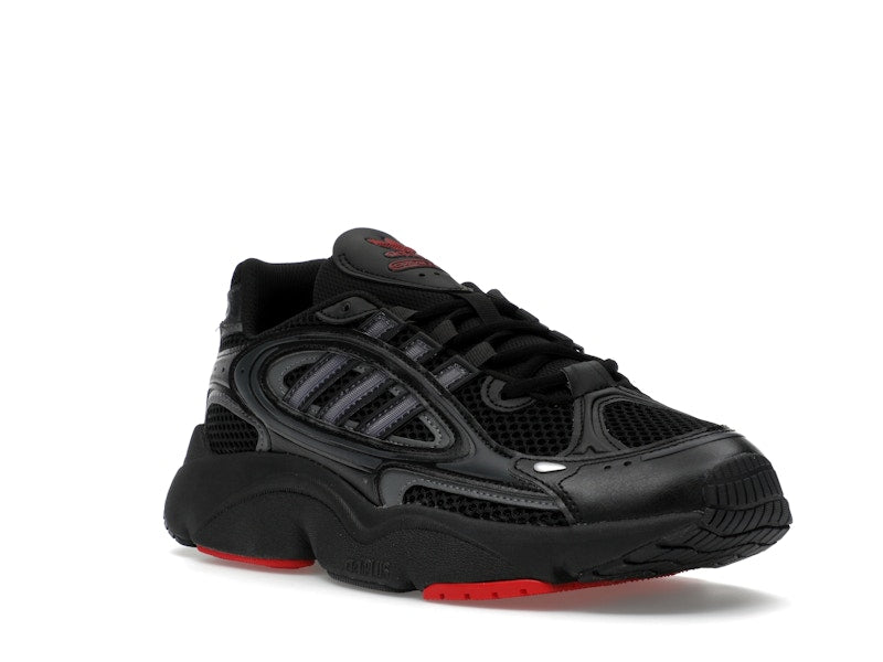 adidas Ozmillen Core Black Grey Better Scarlet