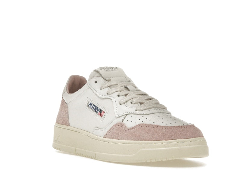 Autry Medalist Leather Low White Powder (Women's)