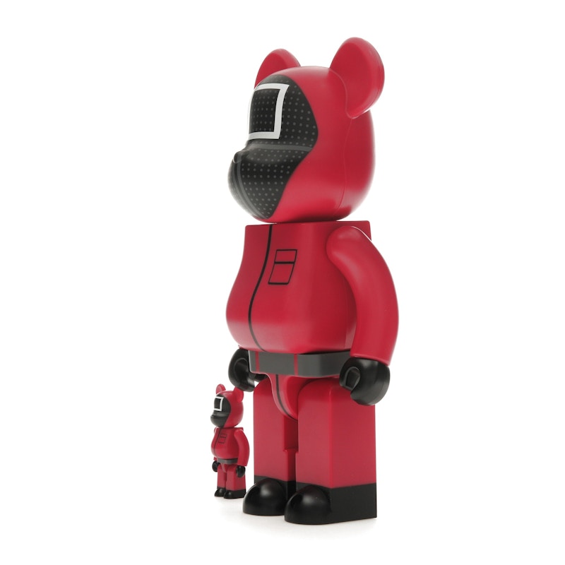 Bearbrick x Squid Game Guard (Square) 100% & 400% Set