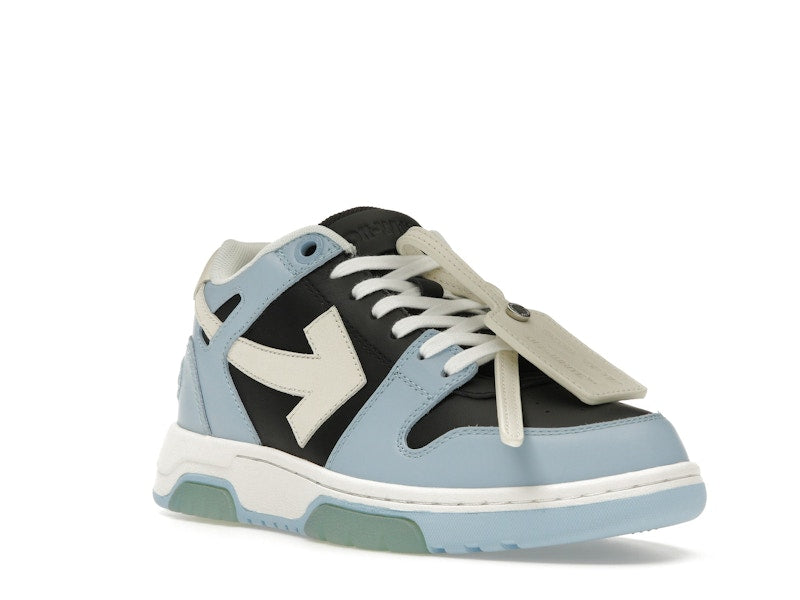 OFF-WHITE Out Of Office OOO Low Tops Light Blue Black