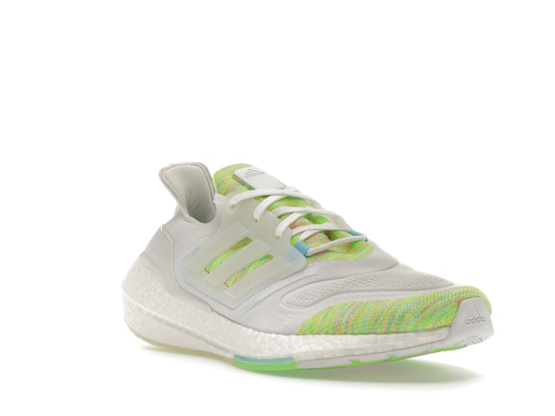 adidas Ultra Boost 22 White Bliss Blue Solar Green