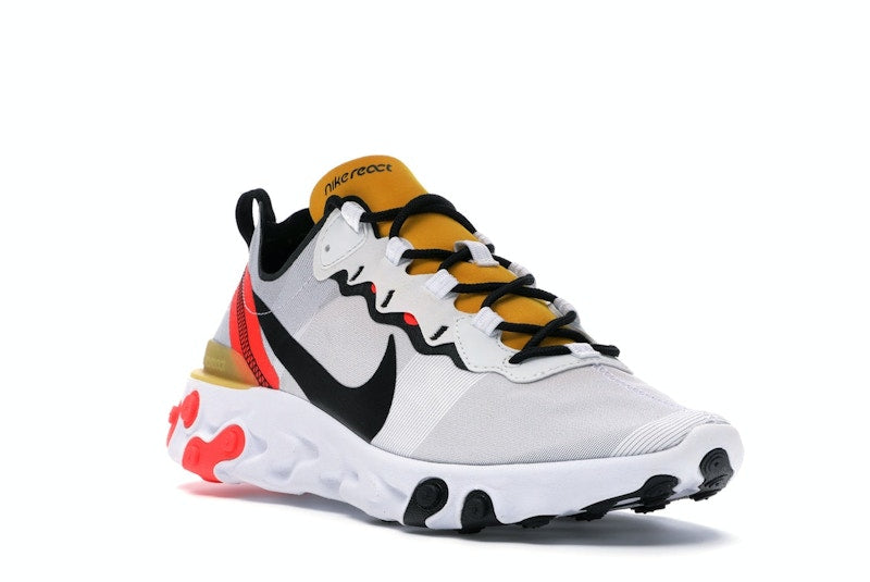 Nike React Element 55 White Black Crimson Gold