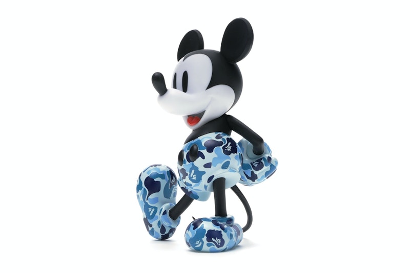 BAPE x Mickey Mouse 90th Anniversary Figure Blue Camo