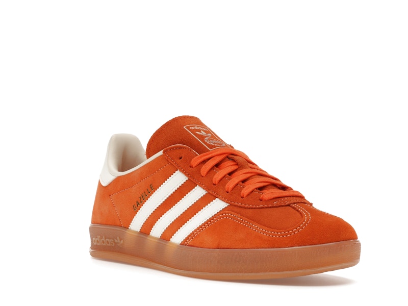 adidas Gazelle Indoor Orange Off White Gold Metallic