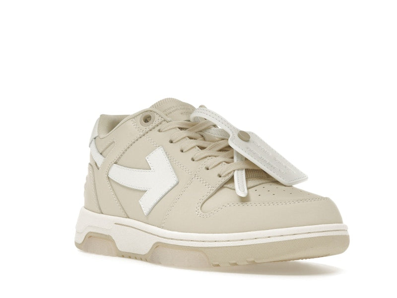 OFF-WHITE Out Of Office OOO Low Tops Angora White
