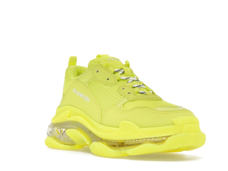 Balenciaga Triple S Clear Sole Fluo Yellow White (Women's)